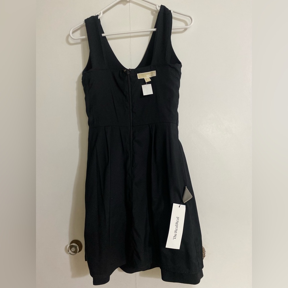 MICHAEL KORS Fit & Flare cocktail dress blk size 2 like new with tag - Picture 9 of 15